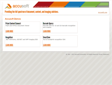 Tablet Screenshot of demos.accusoft.com